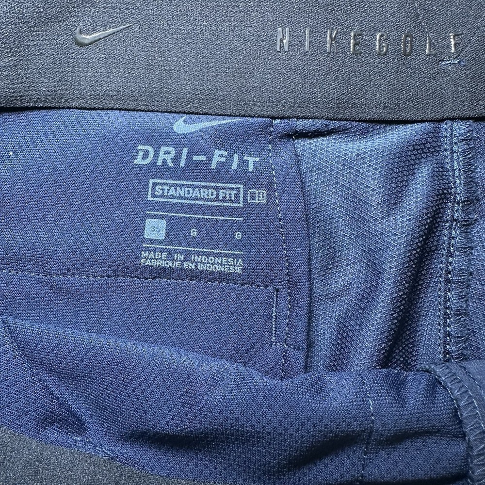 Nike Golf Hybrid Shorts Mens 35 Navy Blue Dri-Fit Stretch Performance Tech Blend - Picture 3 of 9